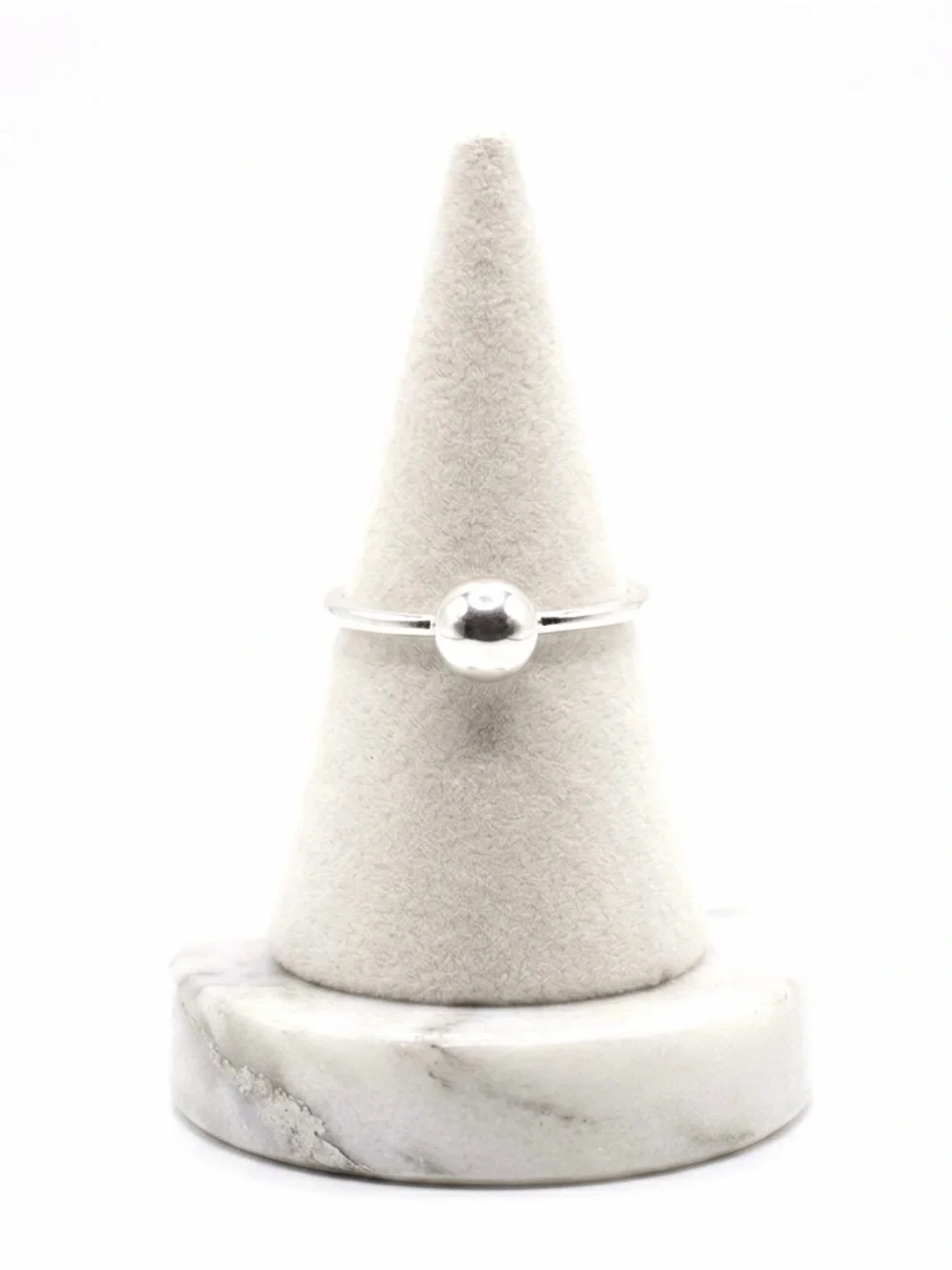New Sterling Silver Hershey Kiss Minimalist Bohemian Handmade Ring Size: 7